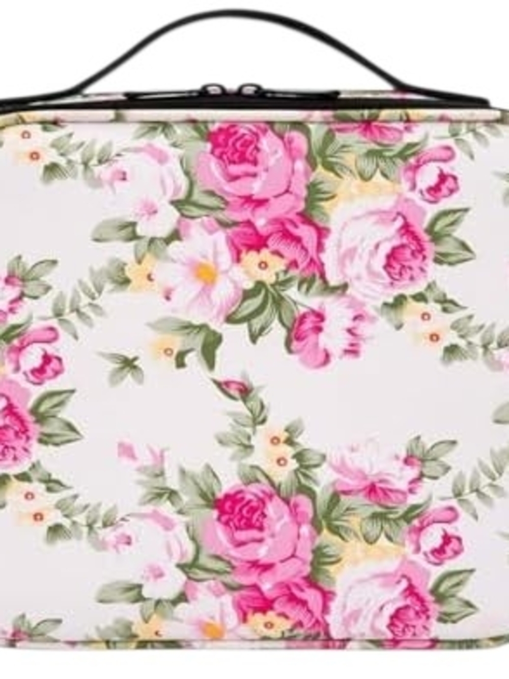 Women's Floral Pattern Travel Organizer-Cosmetics/Toiletries/Jewelry Shabby Chic